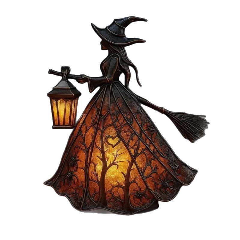 Decor Lighting & Decor Fires Photos - Witch Resin Tabletop Night Light with