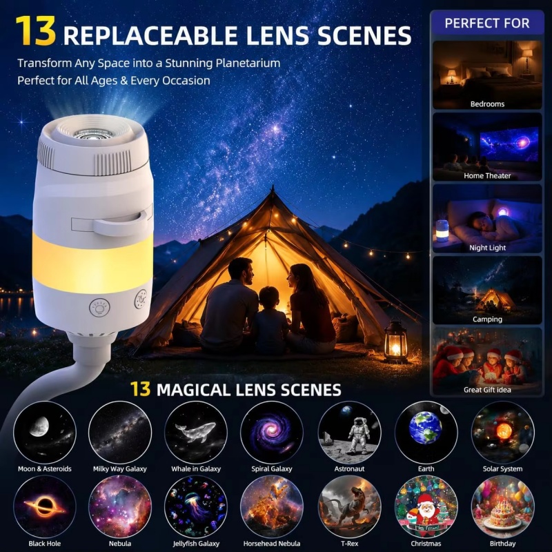 Star Projector Night - New Galaxy Projector Night Light USB