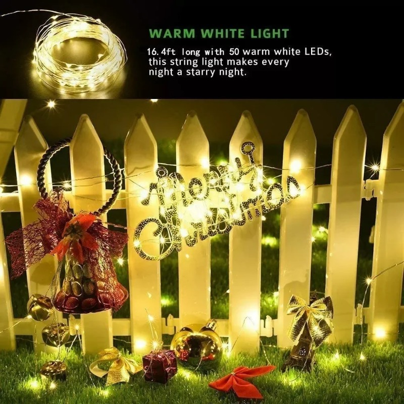 Outdoor Lighting Wedding Decor - 1pc Outdoor Solar String Light LED