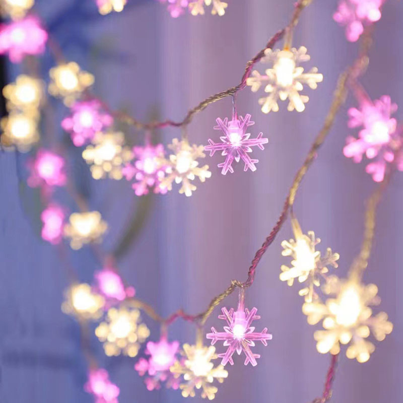 Lighting Decor For Diwali - Snowflake Lights String LED Festoon Light