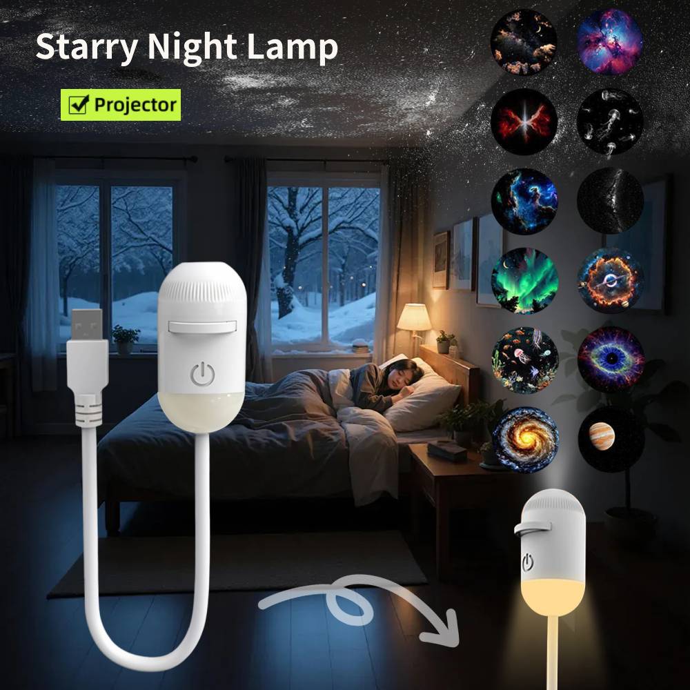 Lighting Mcqueen Bedroom Decor - Mini Galaxy Star Projector Night Light