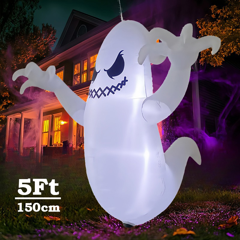 Lighting Decoration Ideas - 5Ft Halloween Inflatable Model Hanging Ghost