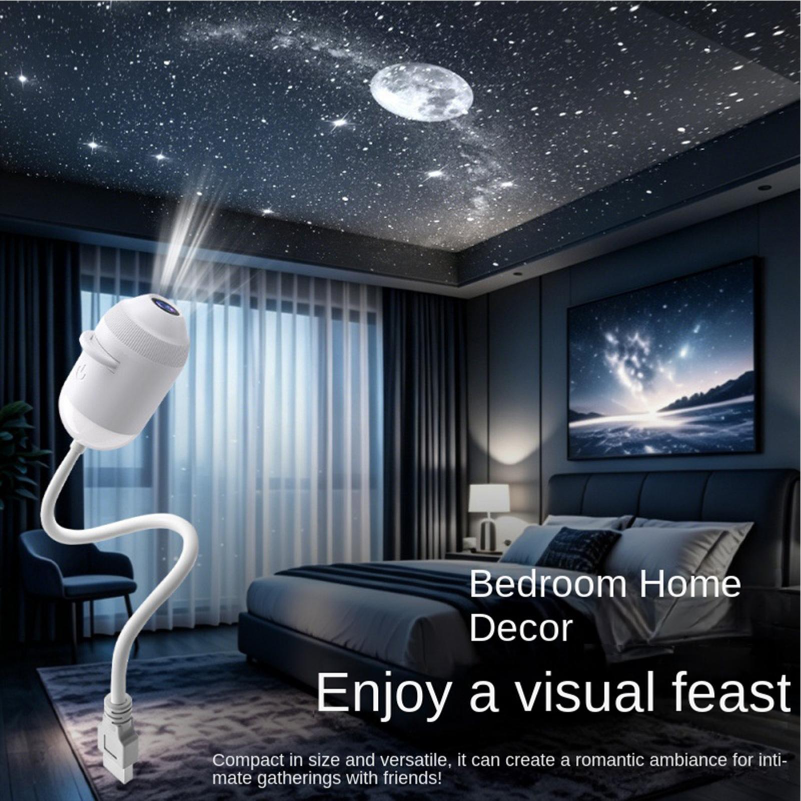 Star Projector Night - 24pc Projection Slides 2in1 Mini USB