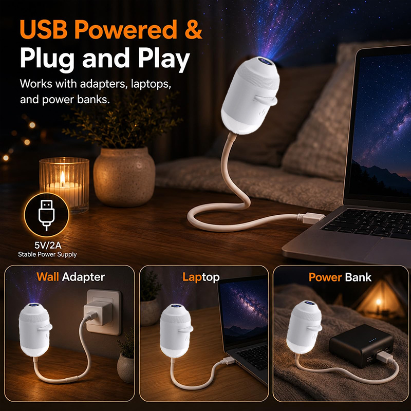 Star Projector Night - Dynamic Night Light Projector Starry Sky