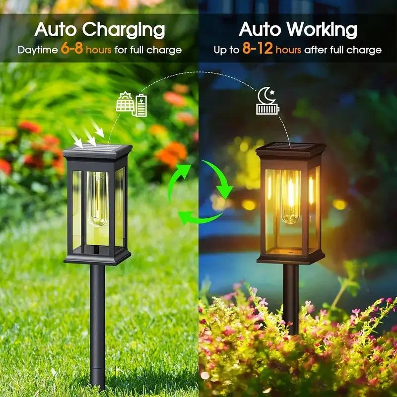 4Psc Solar Pathway Lights Sola - Outdoor Lighting Wedding Decor 评论和价格