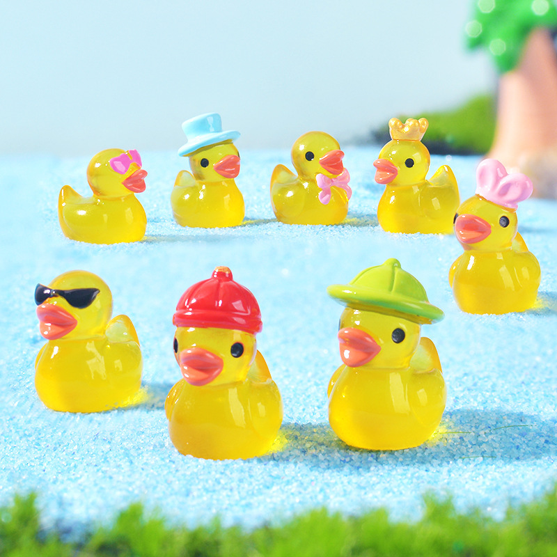 Mini Yellow Luminous Duck Orna - Lighting Decor Items 评论和价格