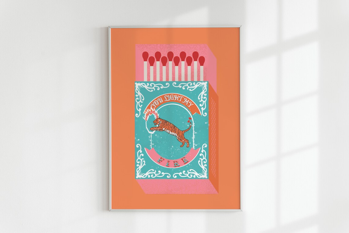 You Light My Fire Orange Match - Lighting Decor Items 评论和价格