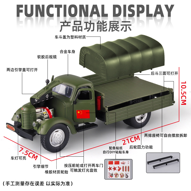 1/24 Retro CA10 Military Car A - Decor Lighting Returns 评论和价格