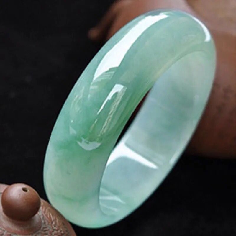 Myanmar natural jade bracelet, - Lighting & Home Decor Studio 评论和价格