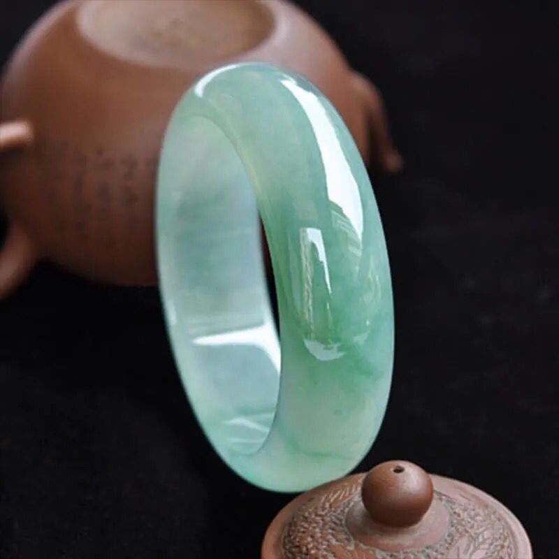 Myanmar natural jade bracelet, - Lighting & Home Decor Studio 评论和价格