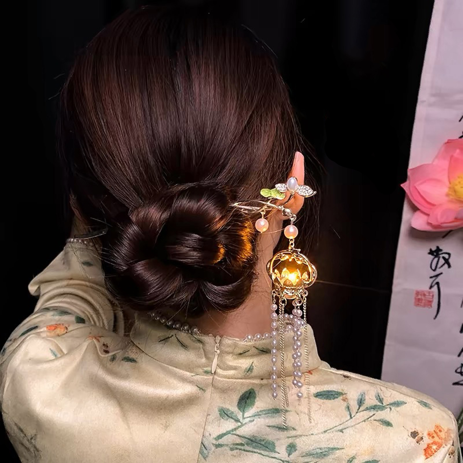 Luminous Flower Hairpin Exquis - Lighting Decor Items 评论和价格