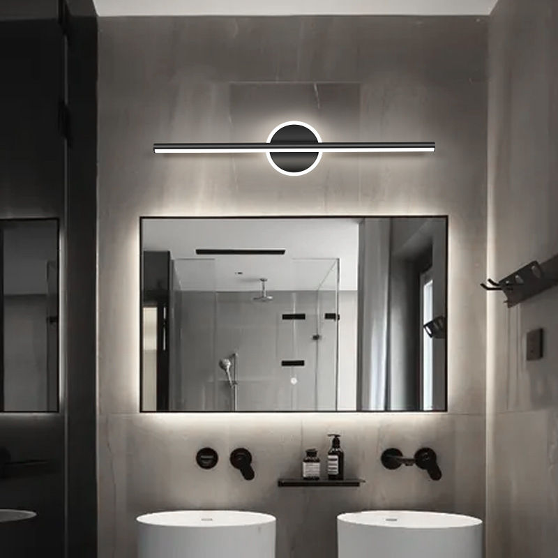 Modern LED Mirror Lamp 40/55cm - Lighting Decor For Diwali 评论和价格