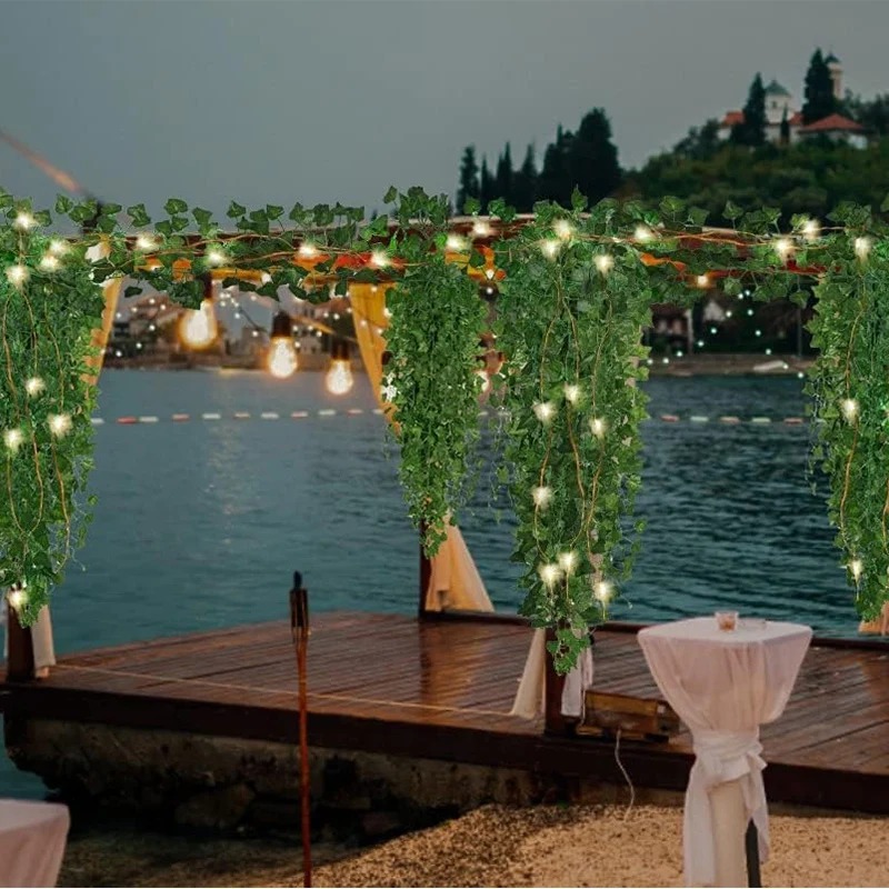 Green Ivy 210cm LED Light Stri - Lighting Decor For Diwali 评论和价格