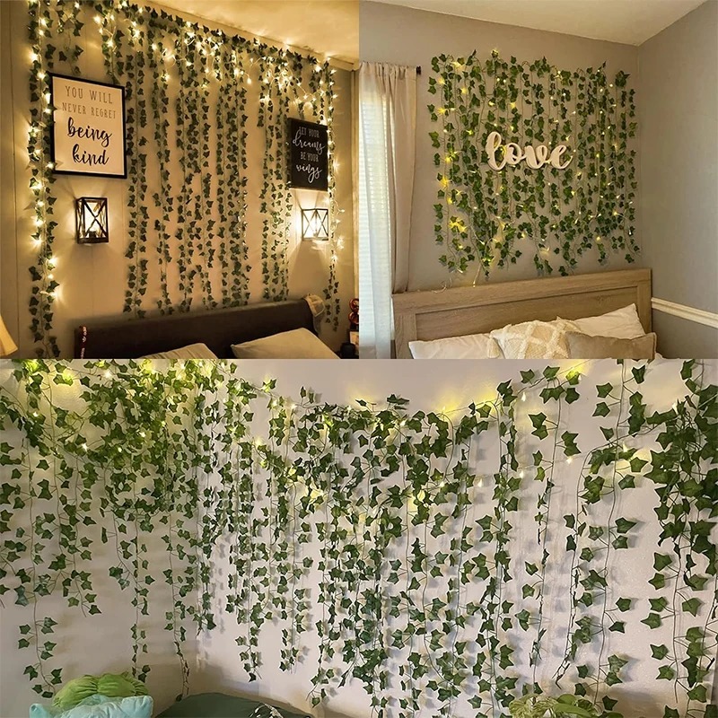 Green Ivy 210cm LED Light Stri - Lighting Decor For Diwali 评论和价格