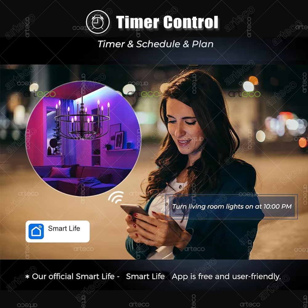 Tuya E14 Candle Lamp Smart Lif - Lighting Decor For Diwali 评论和价格
