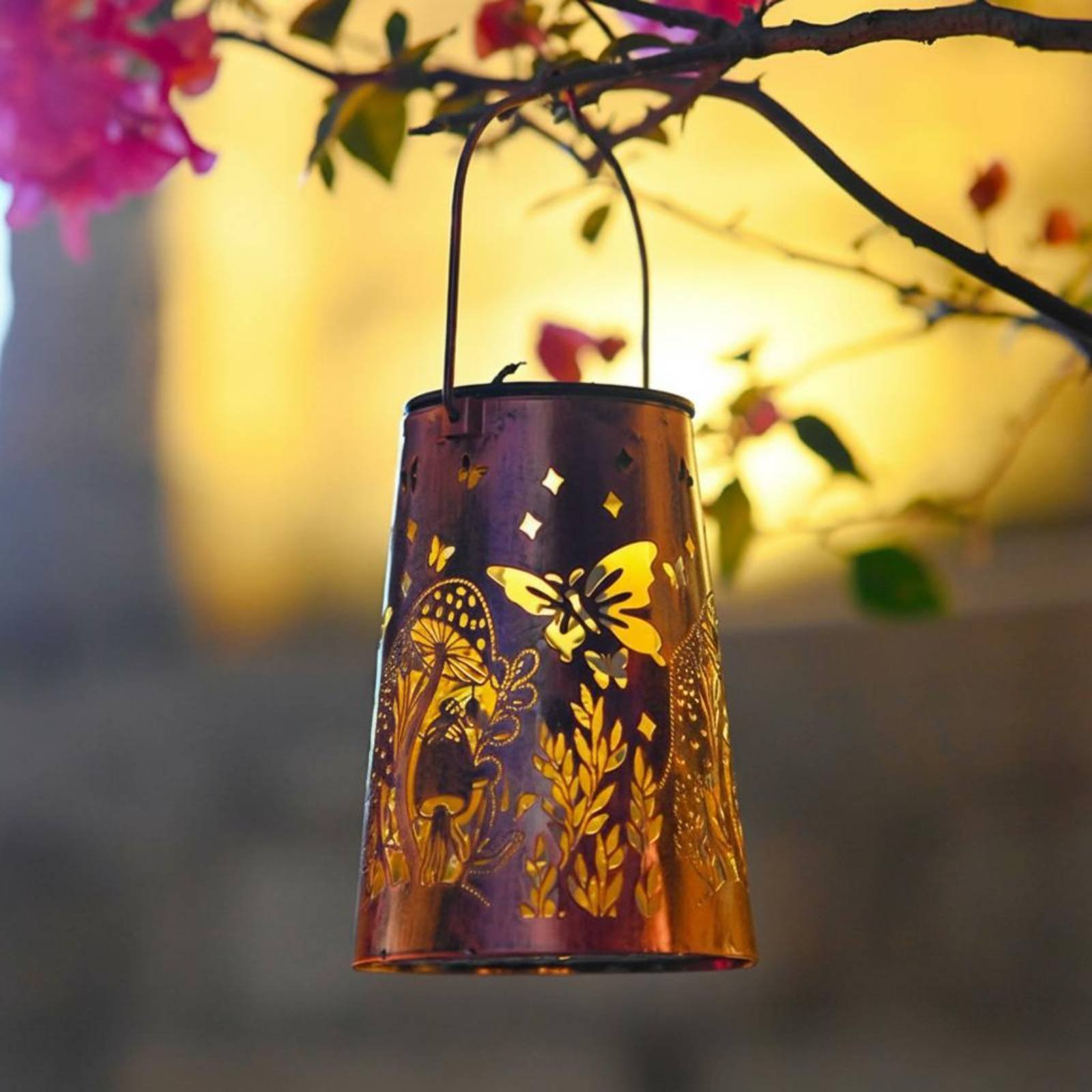Floral Garden Lantern Pattern  - Garden Lighting Decor 评论和价格