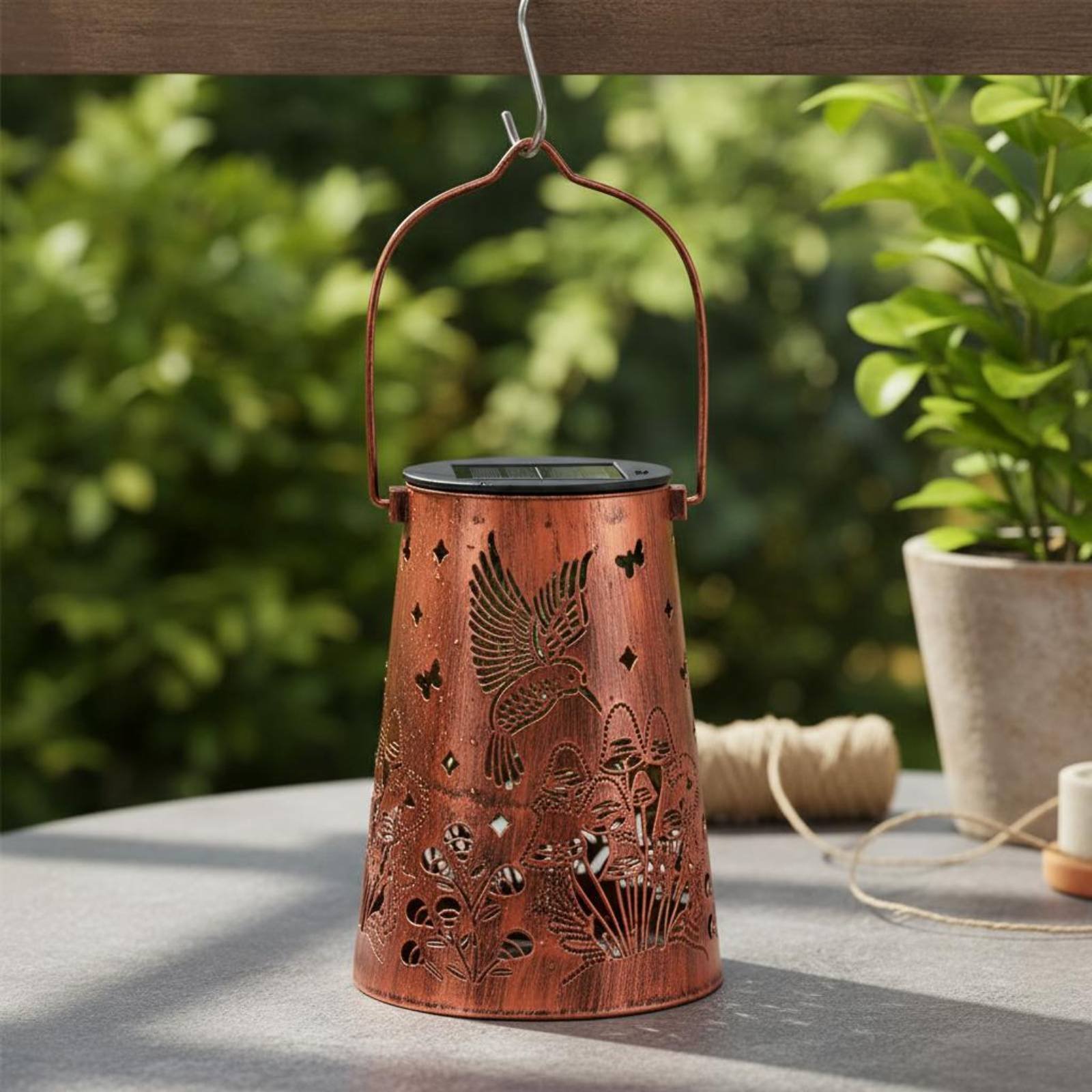 Floral Garden Lantern Pattern  - Garden Lighting Decor 评论和价格