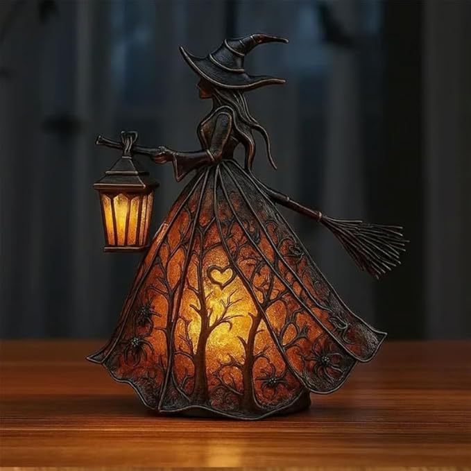 Witch Resin Tabletop Night Lig - Decor Lighting & Decor Fires Photos 评论和价格