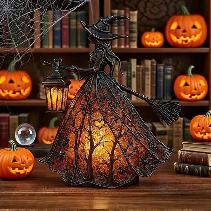 Witch Resin Tabletop Night Lig - Decor Lighting & Decor Fires Photos 评论和价格
