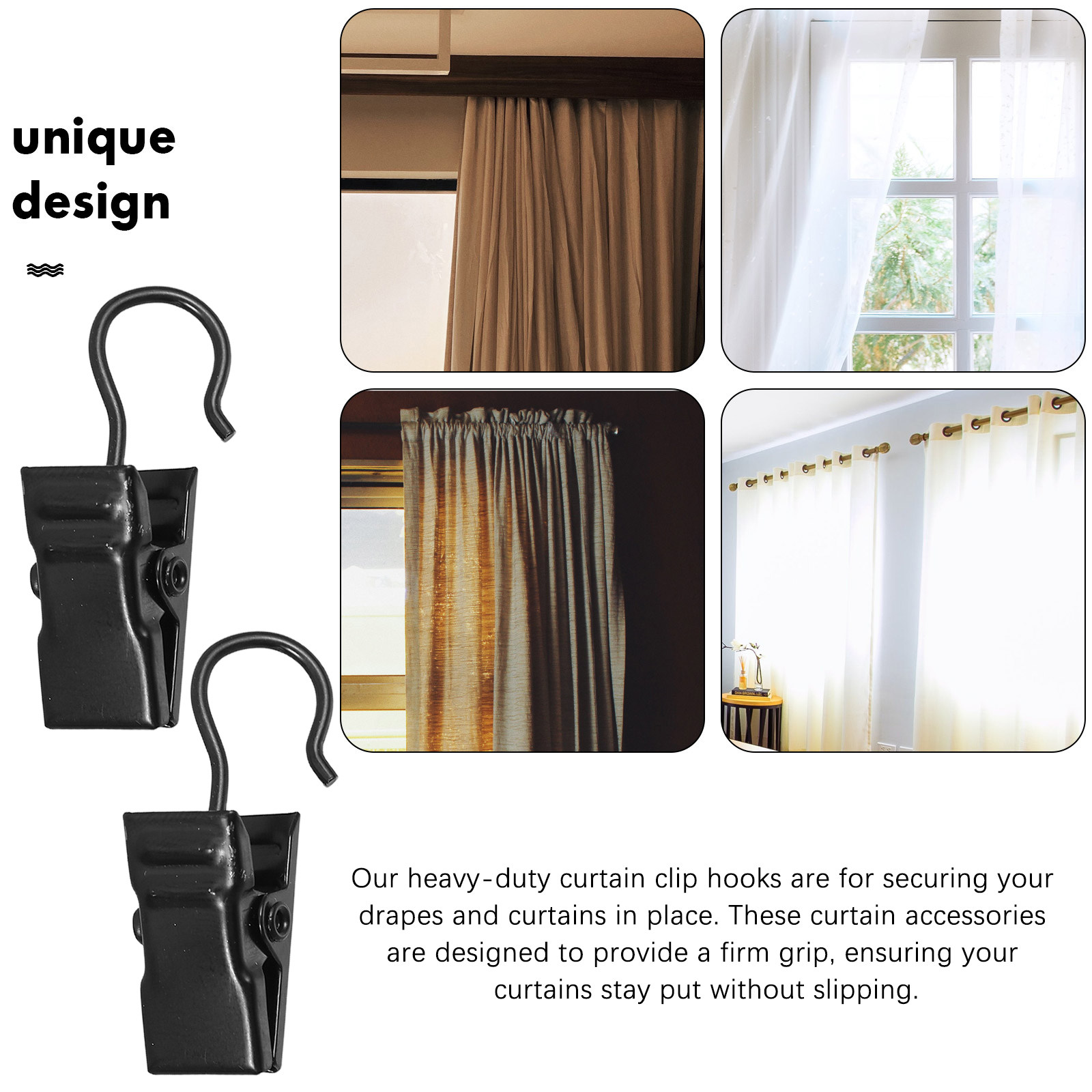 Curtain Hooks with Clips 100 P - Decor Lighting Pack 评论和价格