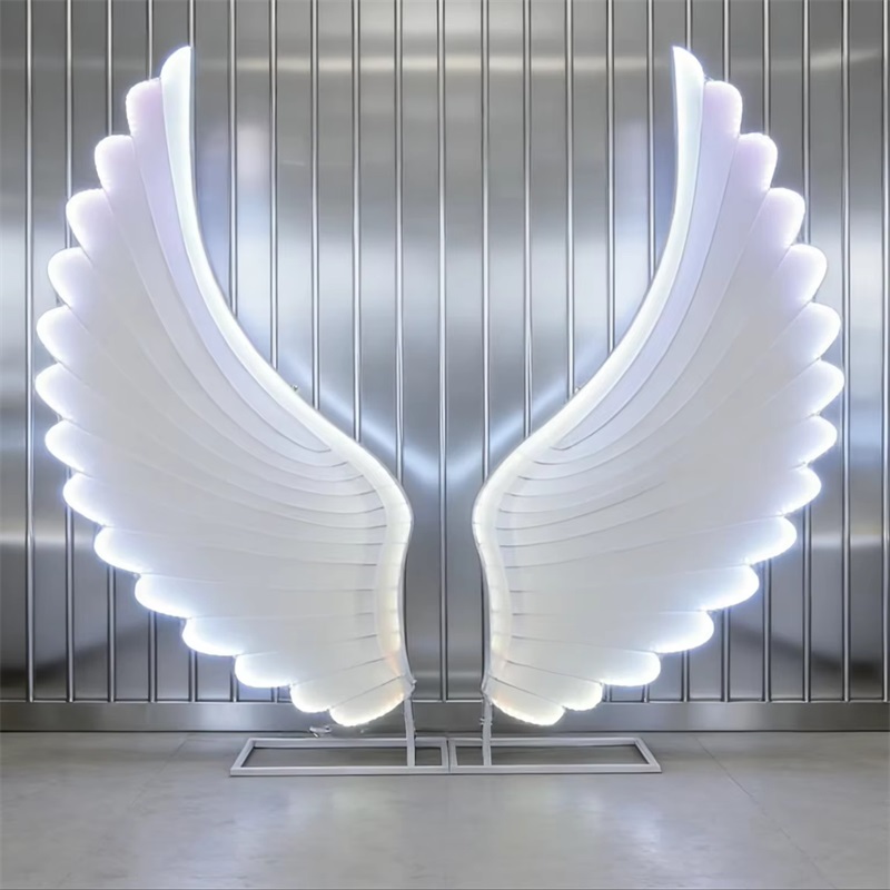 Glowing Angel Wings Light Prop - Lighting Decoration Ideas 评论和价格