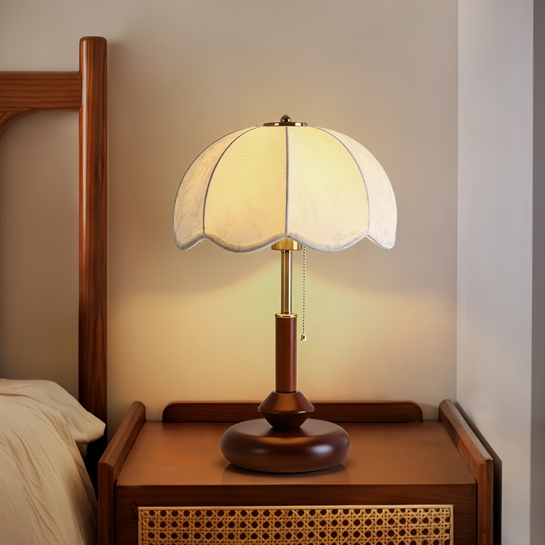 Vintage Scalloped Dome Table L - Lighting Decor For Bedroom 评论和价格