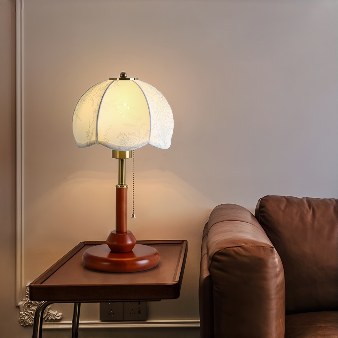 Vintage Scalloped Dome Table L - Lighting Decor For Bedroom 评论和价格