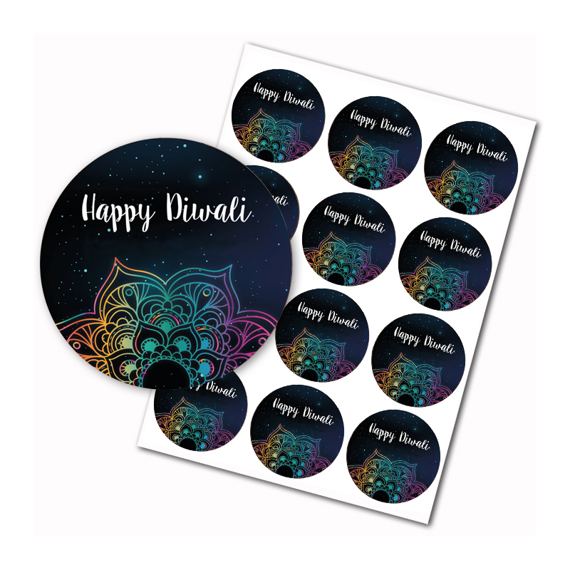 Happy Diwali stickers Indian F - Lighting Decor For Diwali 评论和价格