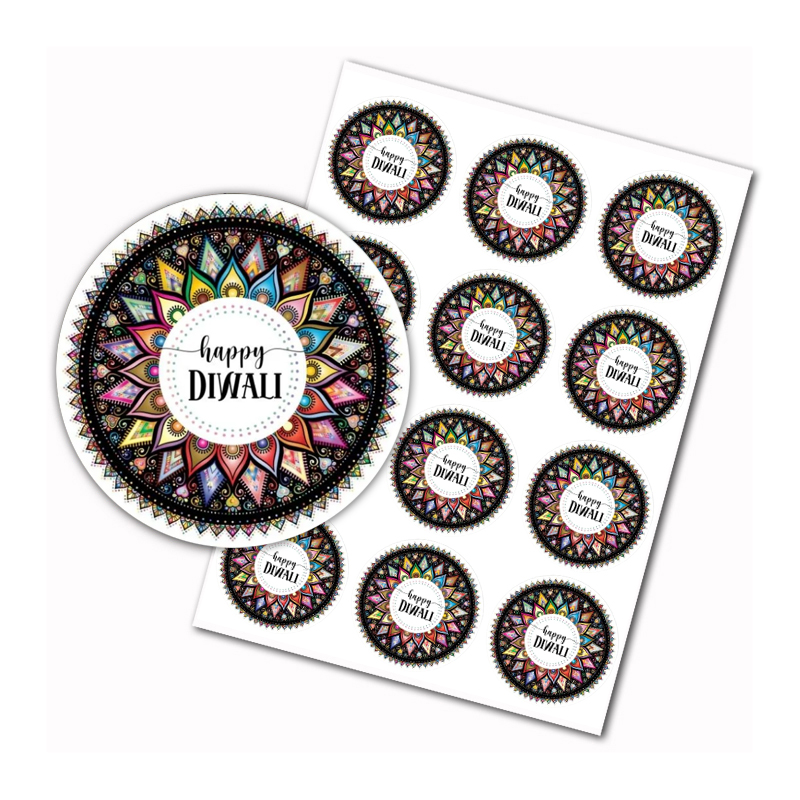 Happy Diwali stickers Indian F - Lighting Decor For Diwali 评论和价格