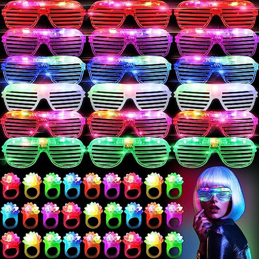 10-50PCS LED Glasses Light Up  - Lighting Jockey 评论和价格