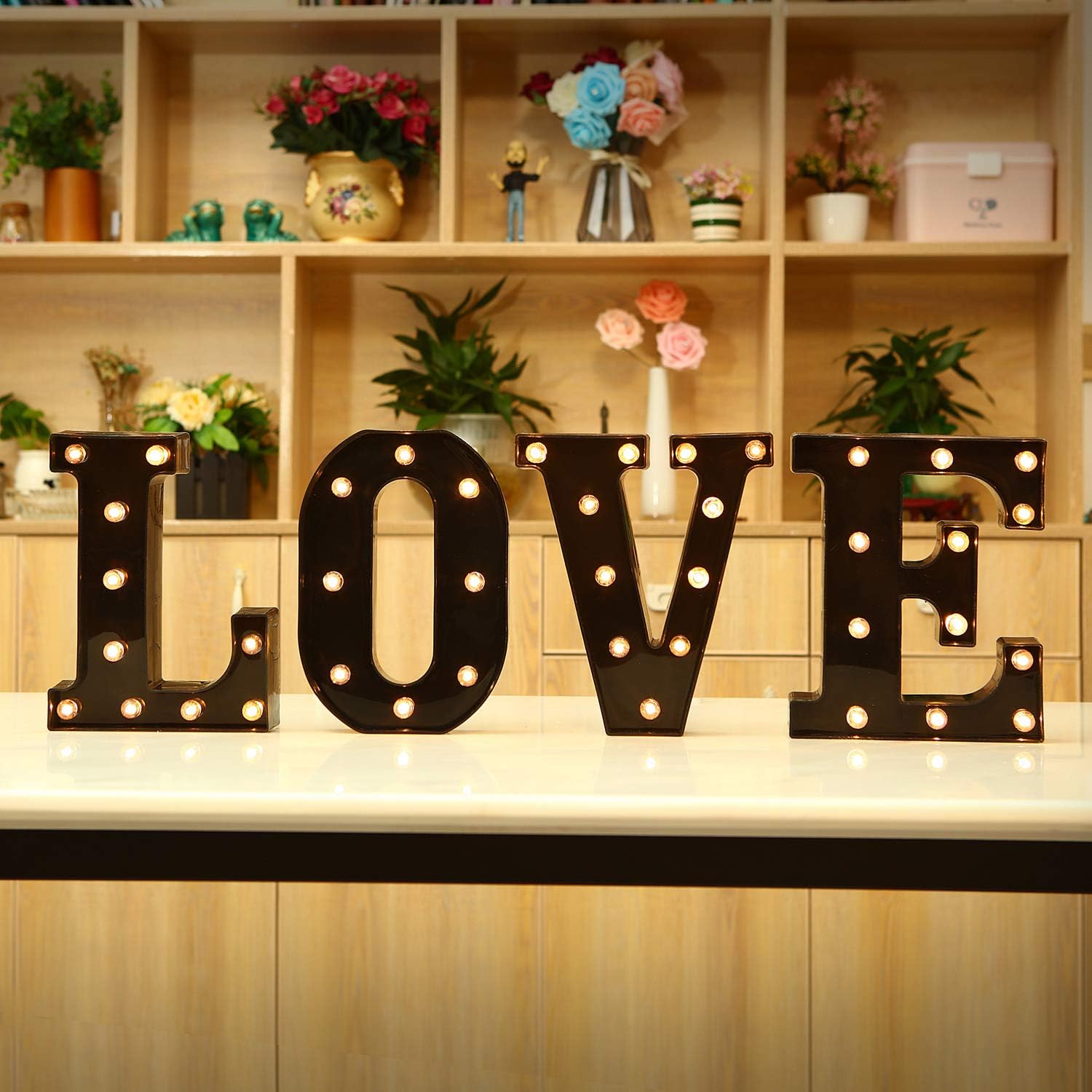 22cm Led Light Letters Black A - Lighting Decor For Diwali 评论和价格