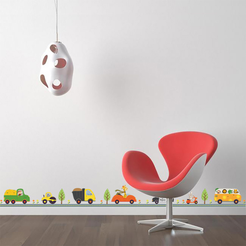 Cartoon Animals Car Wall Stick - Lighting Mcqueen Bedroom Decor 评论和价格
