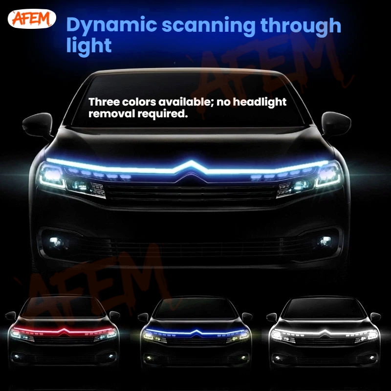 Scan Starting Led Car Hood Lig - Lighting Bolt Decor 评论和价格
