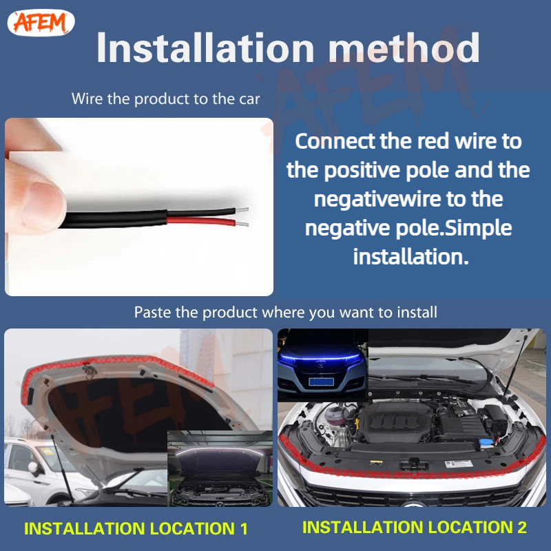 Scan Starting Led Car Hood Lig - Lighting Bolt Decor 评论和价格