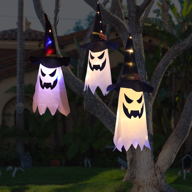 Halloween Glowing Witch Hat La - Lighting Decor For Diwali 评论和价格
