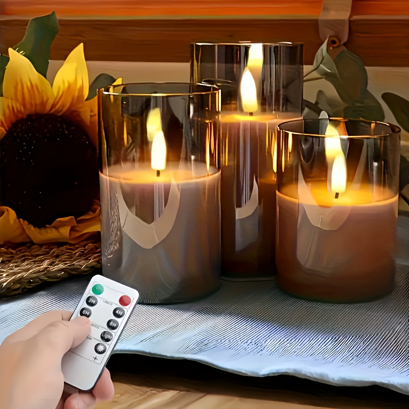 3 Pack Rechargeable Pillar Fak - Decor Lighting Pack 评论和价格