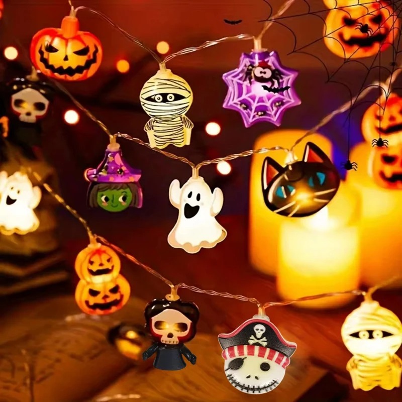 1pc Halloween LED String Light - Decor Lighting & Decor Fires Photos 评论和价格