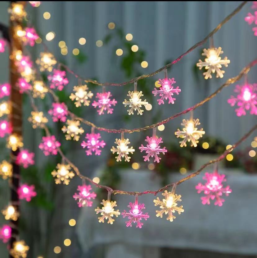 Snowflake Lights String LED Fe - Lighting Decor For Diwali 评论和价格