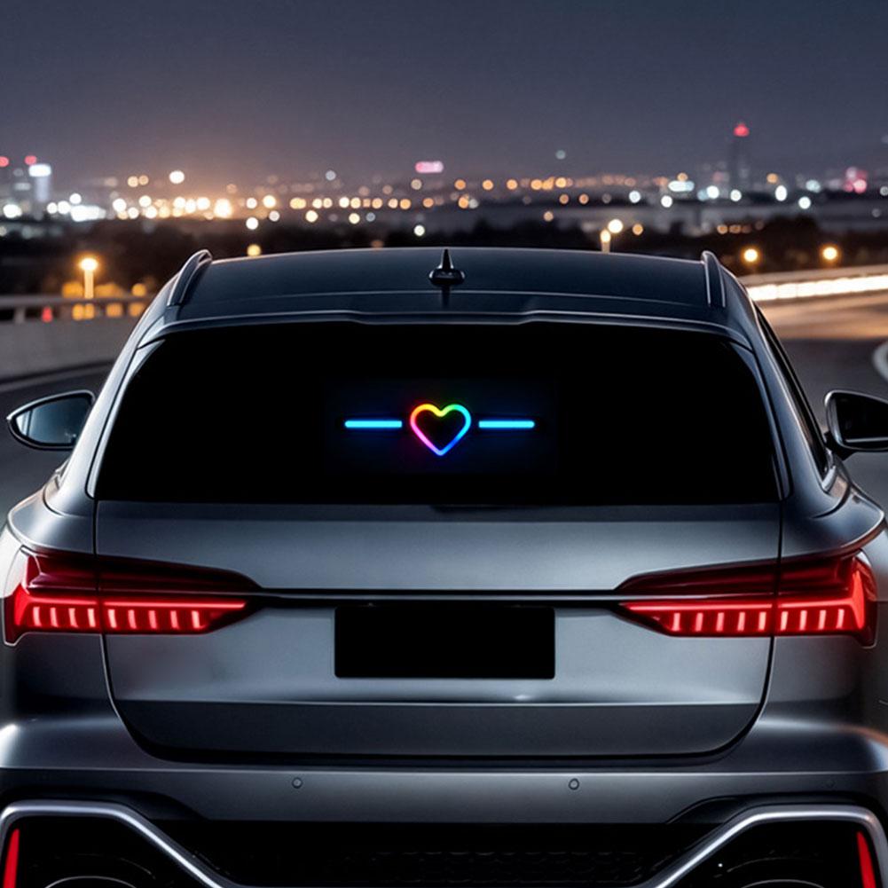 Car Rear Window Heart LED Atmo - Lighting Decor Inc 评论和价格