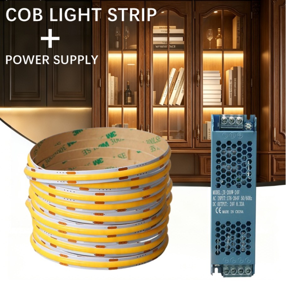12V 24V Ultra Thin 8MM COB LED - Lighting Bolt Decor 评论和价格