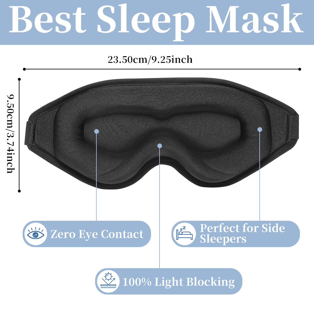 3D Soft Padded Sleeping Mask,  - Lighting Jockey 评论和价格