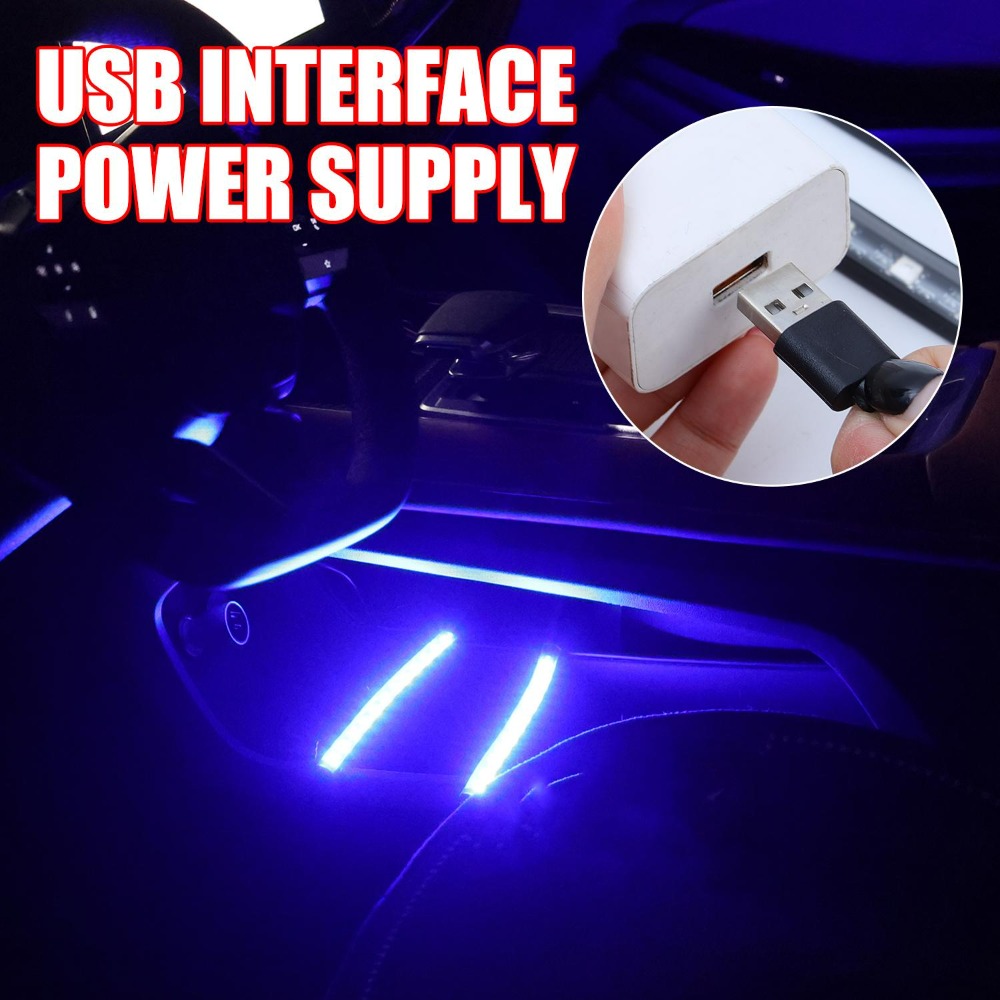 USB Car LED Strip Light Interi - Lighting Bolt Decor 评论和价格