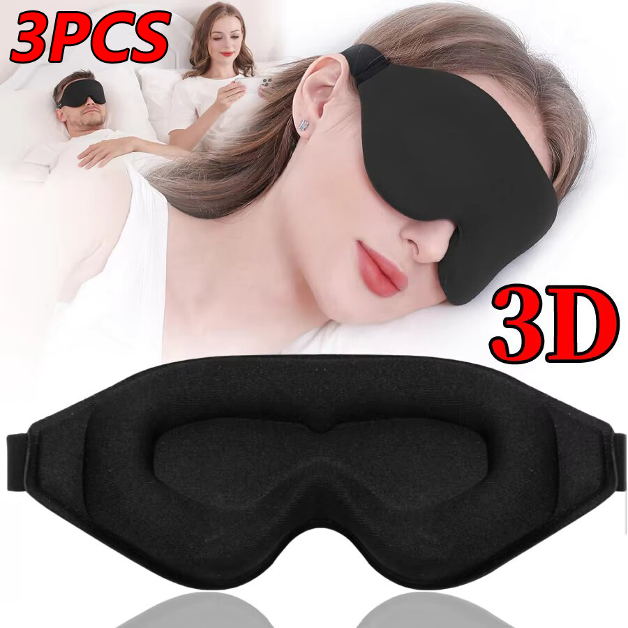 3PCS 3D Memory Foam Sleep Eye  - Lighting Jockey 评论和价格