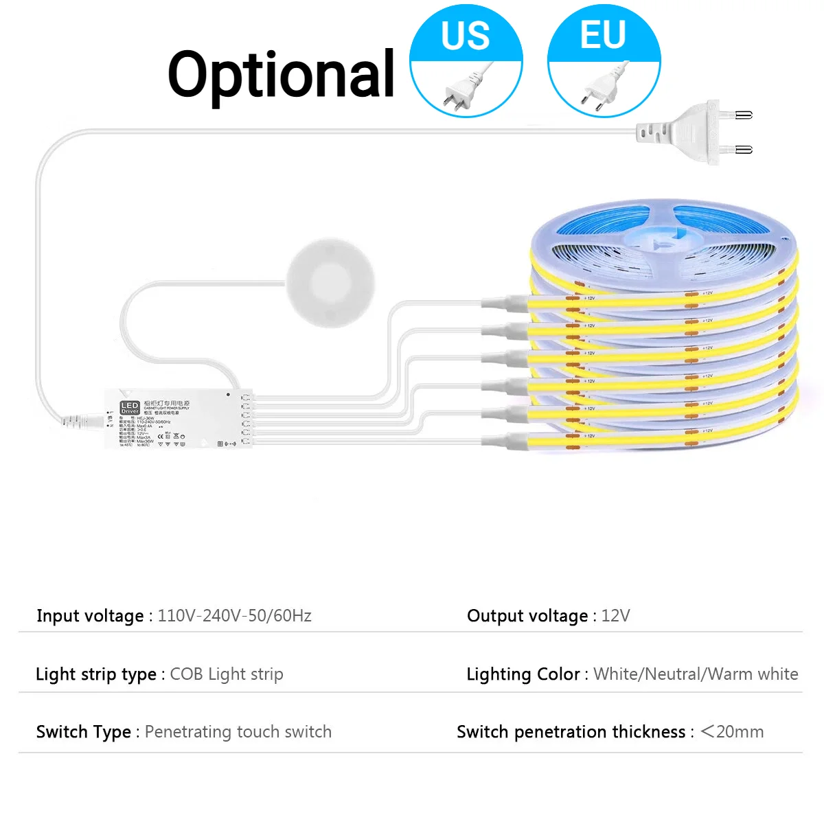 2-6PCS COB LED Strip Light Kit - Lighting Bolt Decor 评论和价格