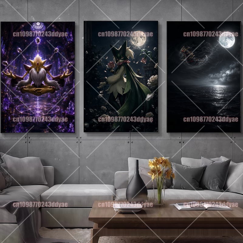 Anime Pokemon Character Canvas - Lighting Decor Items 评论和价格