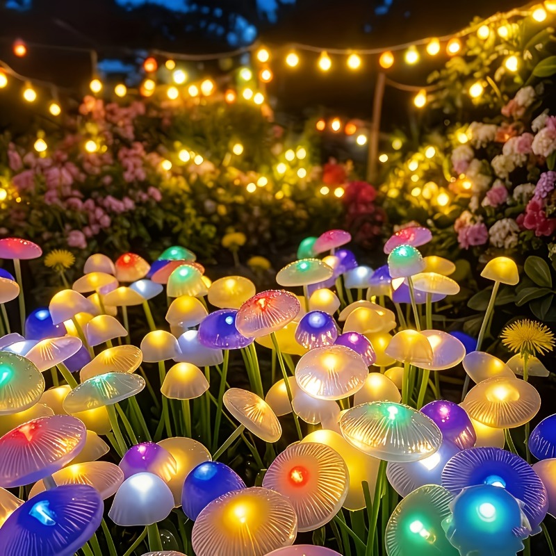 4 Sets of 8LED Solar Garden Li - Outdoor Lighting Wedding Decor 评论和价格