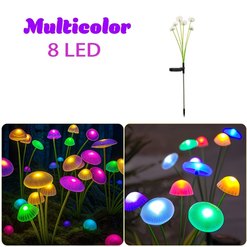 4 Sets of 8LED Solar Garden Li - Outdoor Lighting Wedding Decor 评论和价格