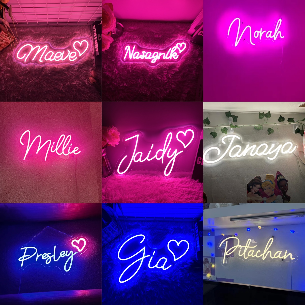Custom Neon Led Kids Name Neon - Lighting Decor For Diwali 评论和价格
