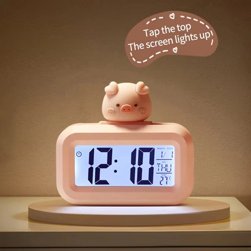 Kawaii LED Digital Clock Carto - Lighting Decor For Diwali 评论和价格