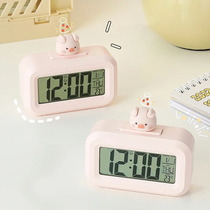 Kawaii LED Digital Clock Carto - Lighting Decor For Diwali 评论和价格